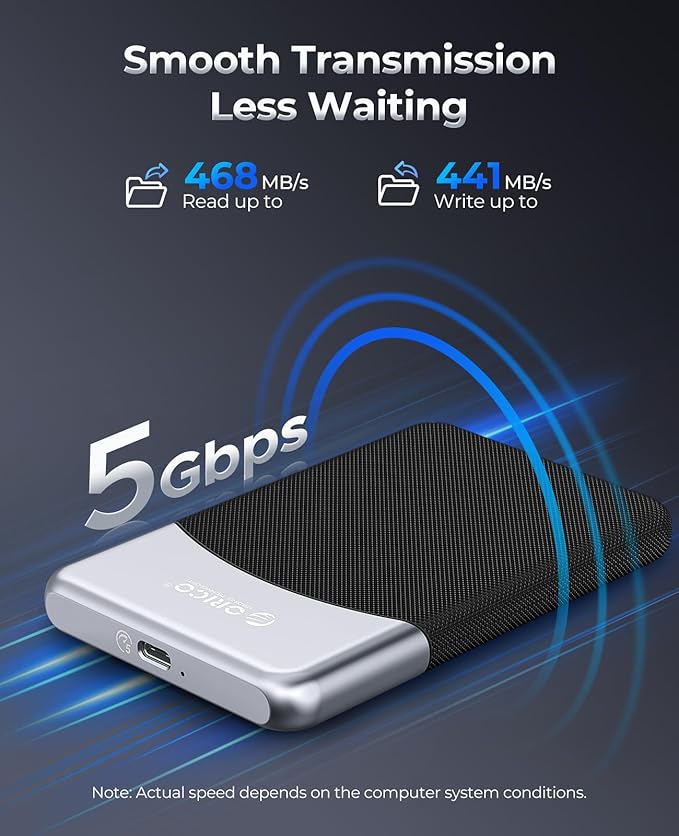 ORICO 4TB External SSD with 2 in 1 USB C Cable, Portable Solid State Drive USB - Image 3
