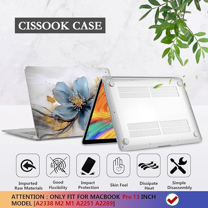 CISSOOK Compatible with MacBook Pro 13 inch 2025-2020 Release Model M2 M1 Chip - Image 6
