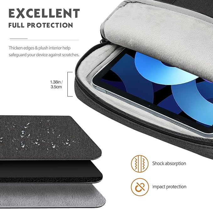 MoKo 12.9 Inch Tablet Sleeve Bag Carrying Case - Image 3