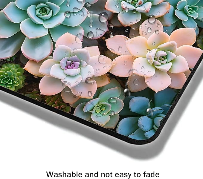 Mouse Pad, Cute Succulent Plants Mouse Pads - Image 4