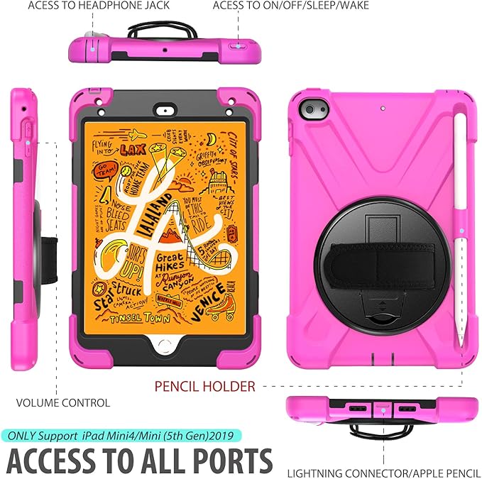 BRAECN iPad mini 5 Case, iPad mini 4 Case, Heavy Duty Shockproof Protective - Image 2