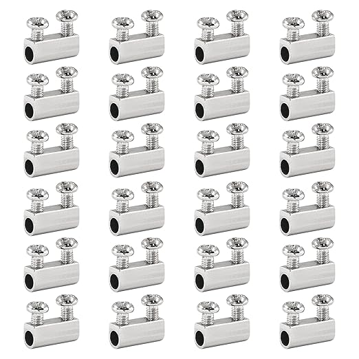 Biaungdo 24 Pcs Stainless Steel Wire Rope Cable Clamp, Adjustable New Upgrade by Biaungdo
