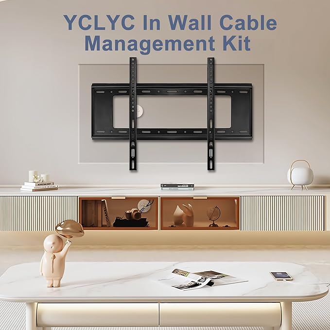 Wire Hiders for TV on Wall, 3in Off White in Wall Cable Management Kit - Image 6