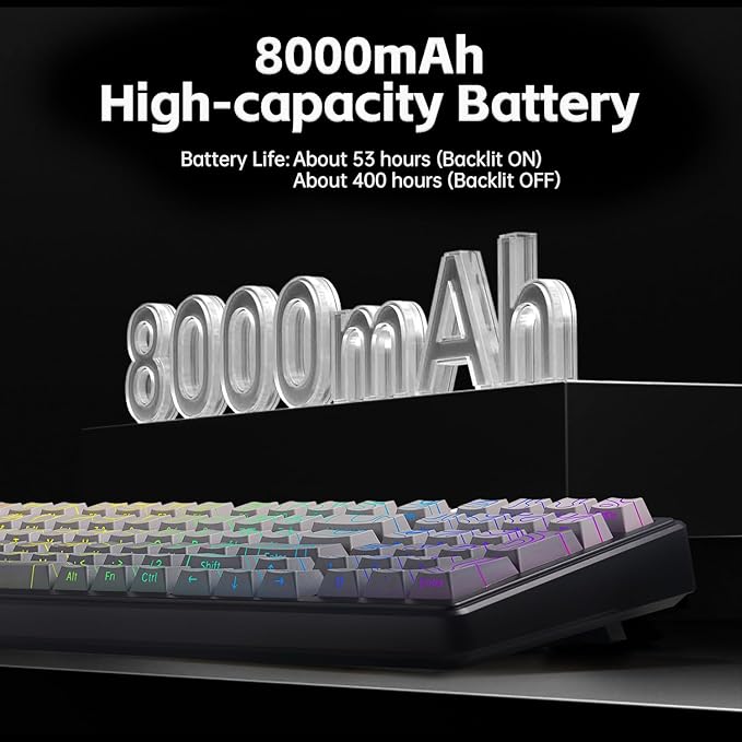 Aula F99 Keyboard Wireless Mechanical Keyboards Computer Bluetooth Gaming - Image 5