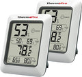 ThermoPro TP50 2 Pieces Digital Hygrometer Indoor Thermometer Room Thermometer by ThermoPro