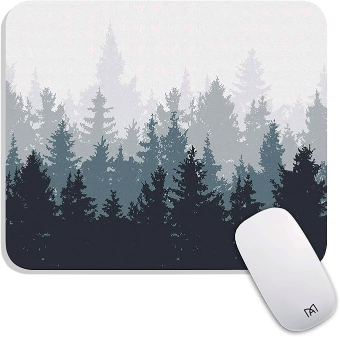 Square Mouse Pad Forest, Personalized Premium-Textured Custom Mouse Mat Design by Armanza