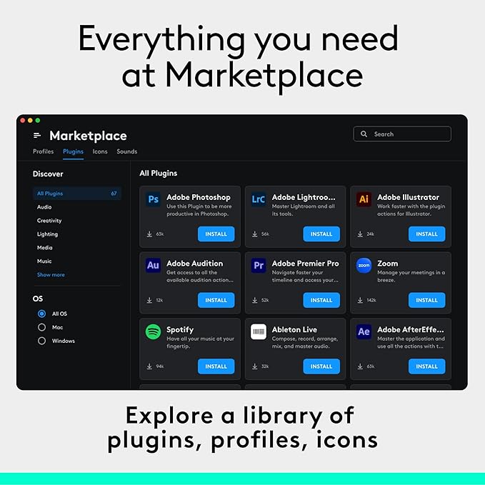 Logitech MX Creative Console, 9 Customizable LCD Keys, Stream Deck Accessories - Image 8