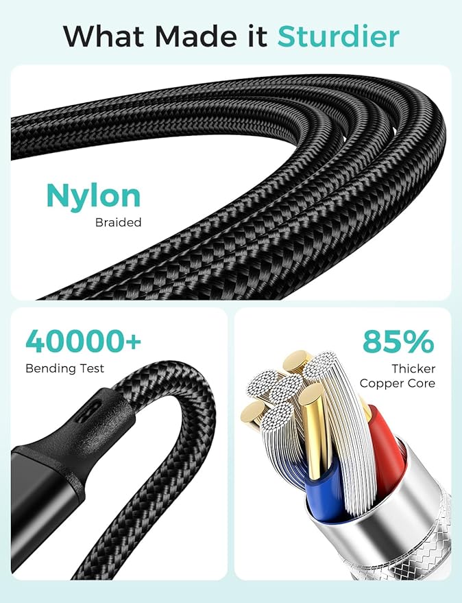 2Pack Travel Essentials Multi Charging Cable - Image 4