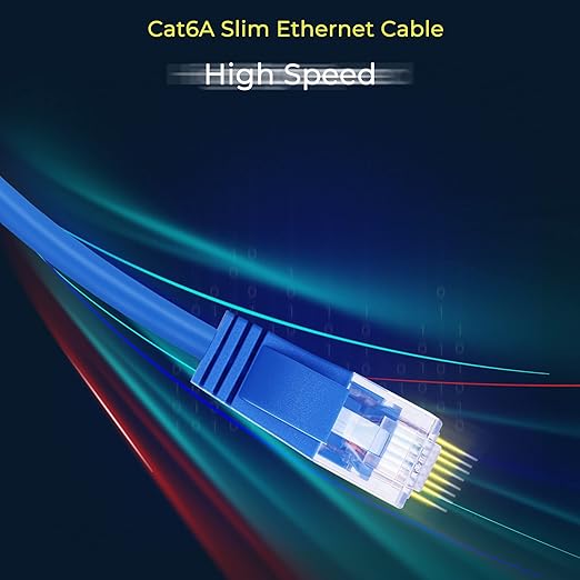 Rapink Patch Cables Cat6a 1ft Slim, Cat6a Ethernet Patch Cable 10G Support - Image 7
