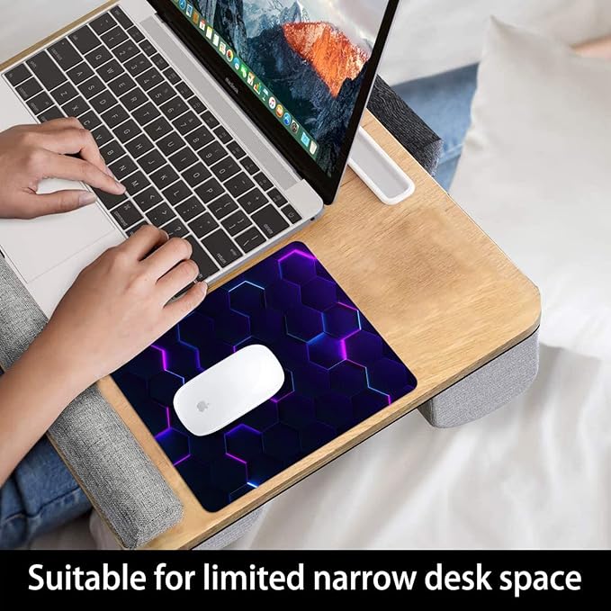 Purple Abstract Art Mouse Pad Personalized Design Computer Laptop Non-Slip - Image 6