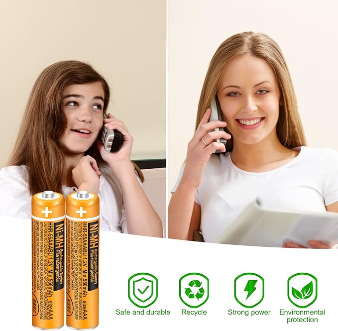 6 Pack HHR-55AAABU NI-MH Rechargeable Battery 550mAh AAA 1.2V Batteries - Image 9