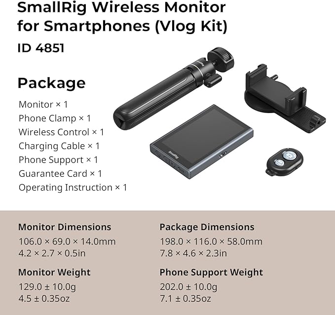 SmallRig Phone Vlog Selfie Monitor Screen - Image 8