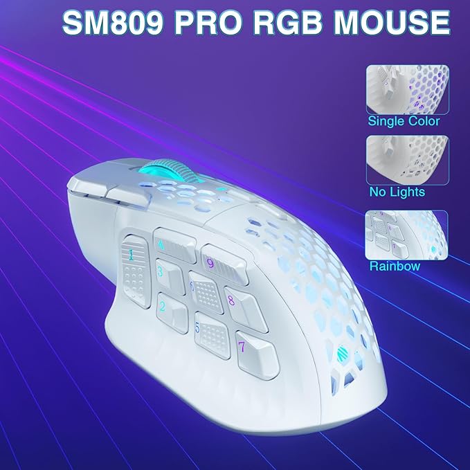 SM809 Pro Wireless MMO Gaming Mouse - Image 9