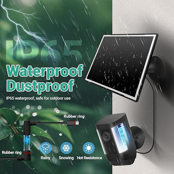 Solar Panel for Ring Camera, 8W High - Image 7