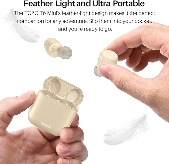 TOZO T6 Wireless Earbuds, Stereo Sound in Ear Headphones, 50 Hours Playtime - Image 8