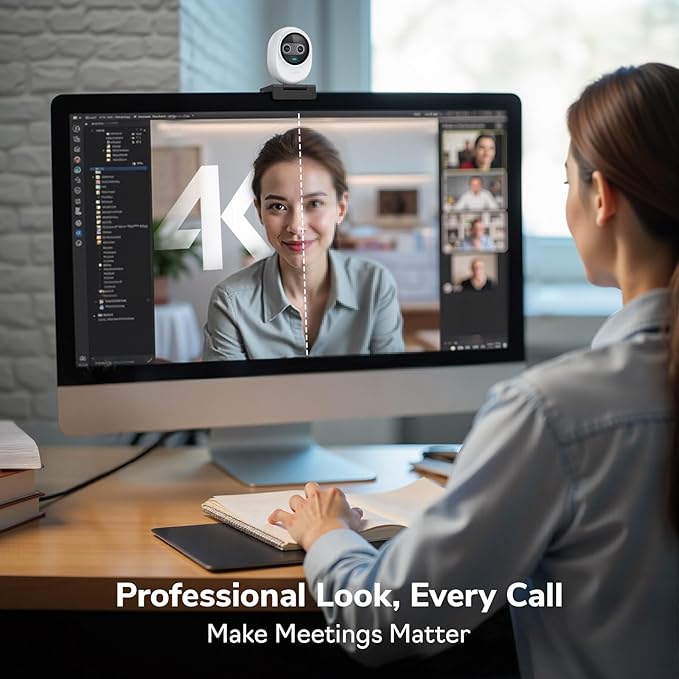 EMEET Piko 4K Webcam for Streaming, World’s 1st Dual-Camera AI-Powered 4K - Image 9