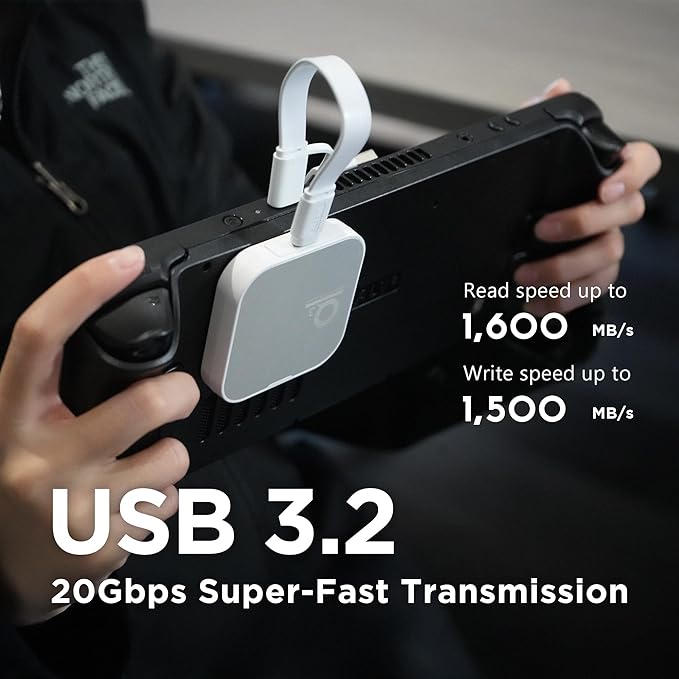 DATO Magnetic External SSD 2TB, External Solid State Drive Portable SSD USB 3.2 - Image 4
