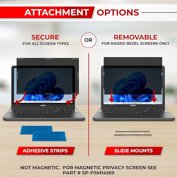 14 Inch 16:9 Laptop Privacy Screen Filter - Image 4