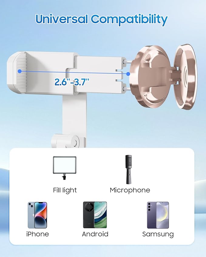 67" Selfie Stick Phone Tripod, All-in-1 Cell Phone Tripod - Image 6