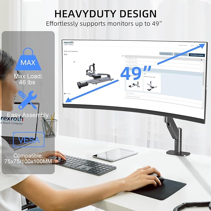 Suptek Ultrawide Monitor Arm Mount - Image 2