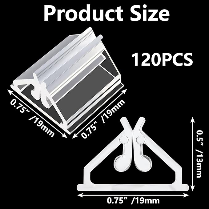 120 PCS Plastic Game Card Stands Blank Board Markers Holder - Image 6