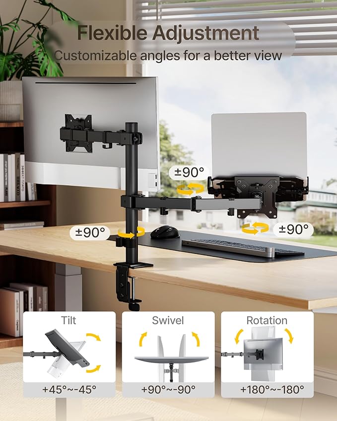 monTEK Monitor Mount and Laptop Stand - Image 4