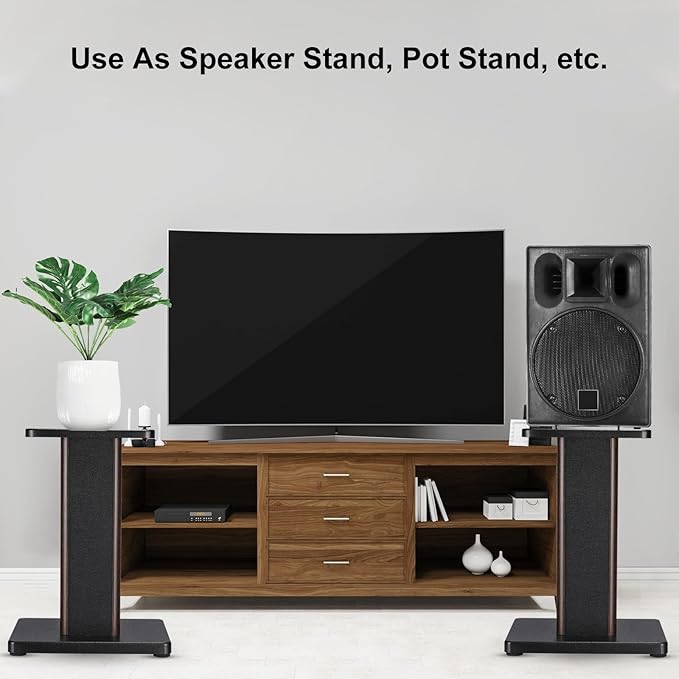MECCANIXITY Wood Speaker Stands, 2 Pack 5.9 Inch Universal Speaker Stand - Image 6