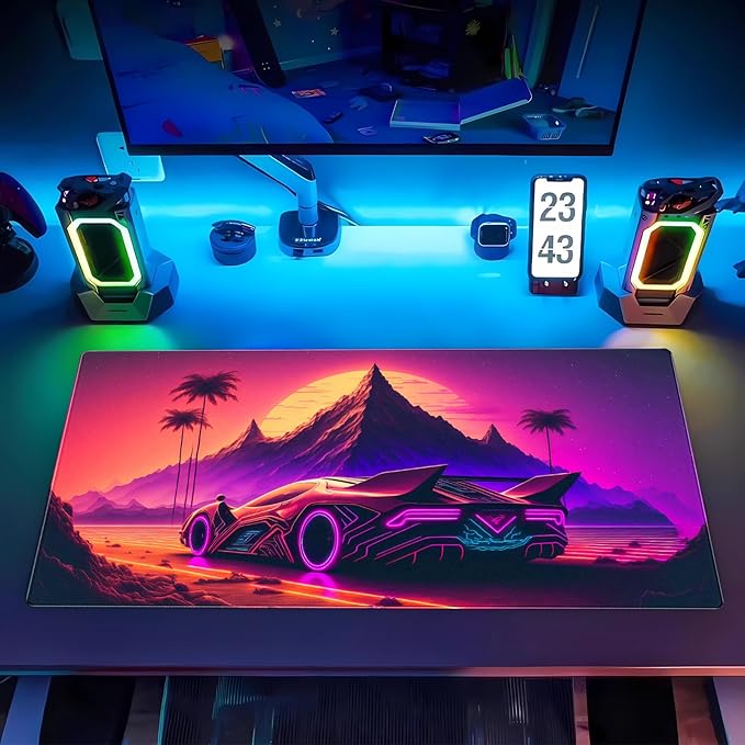 Purple Cyberpunk Fantasy Gaming Mouse Pad - Image 7