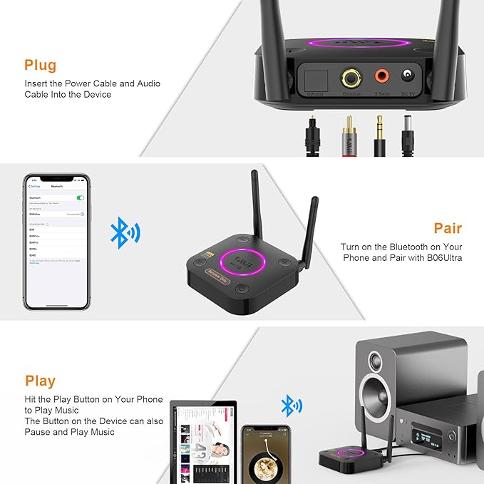 1Mii B06Ultra Bluetooth 5.2 Receiver - Image 7