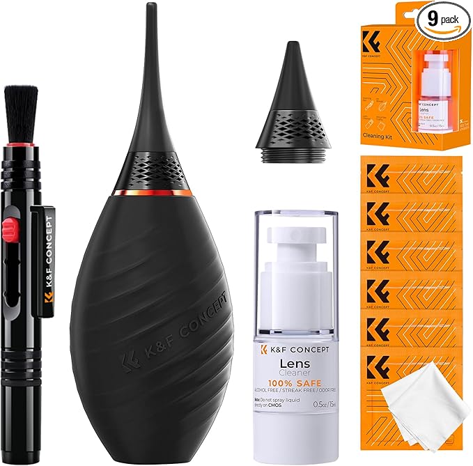 K&F CONCEPT 10-in-1 Camera Lens Cleaning Kit by KFCONCEPT