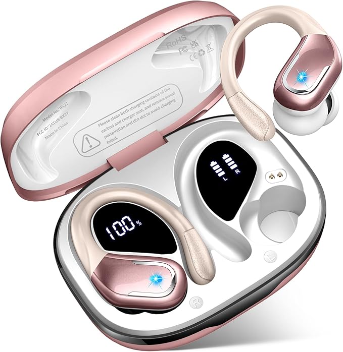 Wireless Earbud, 75H Running Wireless Earphones by Ltinist