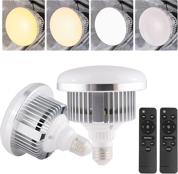 BEIYANG 2Pack 85W Photography Light Bulb by BEIYANG