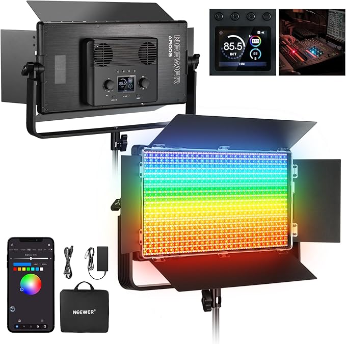 NEEWER 105W RGB LED Panel Video Light Kit by Neewer