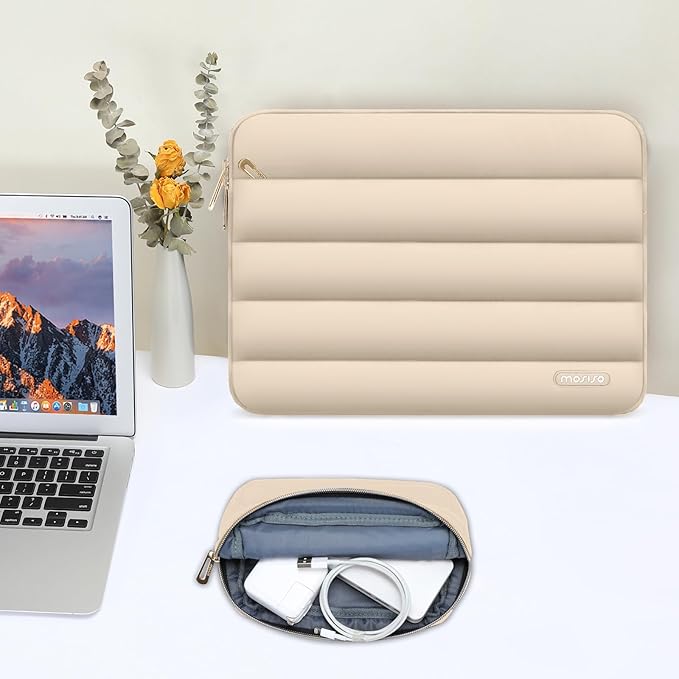 MOSISO 15-15.6 inch Laptop Case, 16 inch Puffy Laptop Sleeve Compatible - Image 5