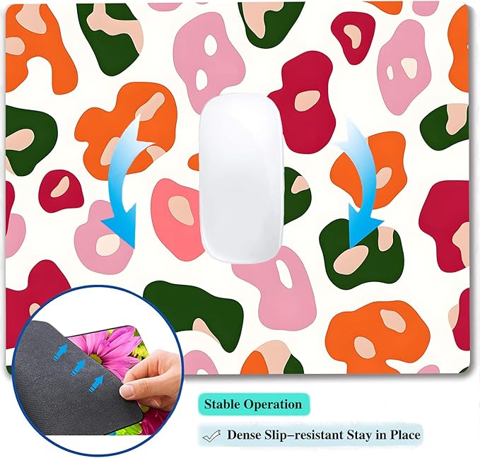 Colorful Abstract Leopard Custom Mouse Pad - Image 5