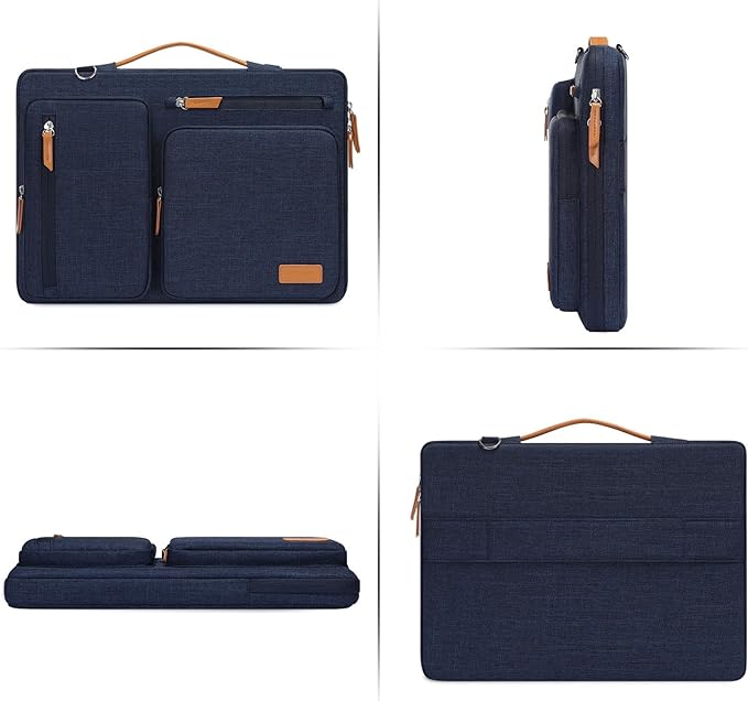 MOSISO 360 Protective Laptop Shoulder Bag, 17-17.3 inch Computer Bag Compatible - Image 4