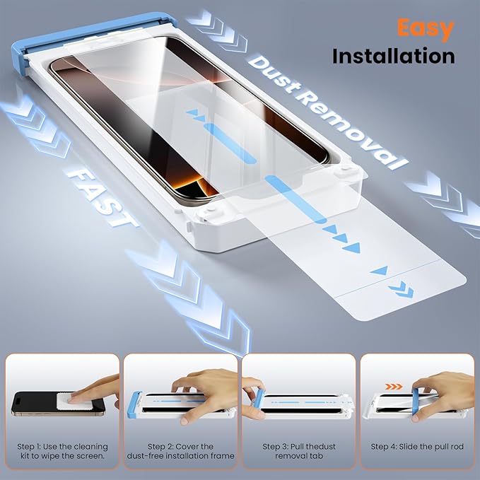 Screen Protector for iPhone 15Plus/16Plus/14Pro Max Military Grade Tempered - Image 2