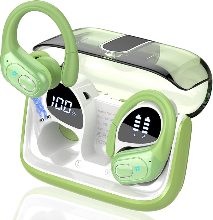 Wireless Earbuds 75hrs Bluetooth 5.4 Headphone Sport, 2025 Bluetooth Earbuds by Aptkdoe