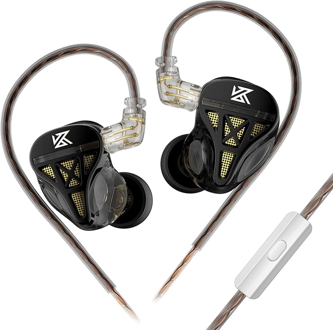 KZ DQS Wired Earbuds Dynamic Driver in Ear Monitor Headphone Semi-Open HiFi by KEEPHiFi