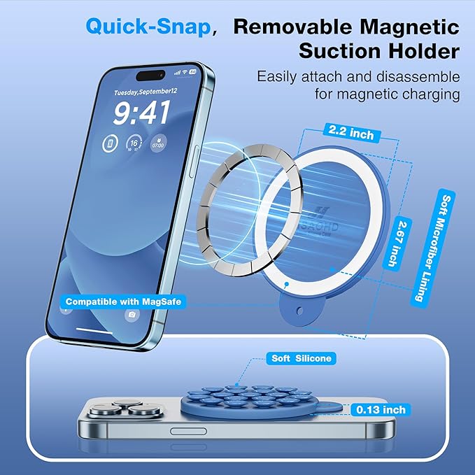 Magnetic Suction Cup Phone Mount - Image 3