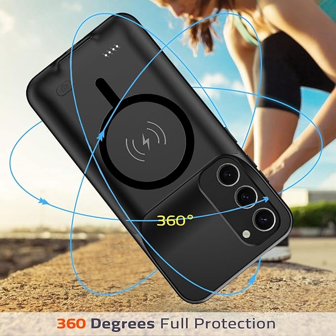 Battery Case for Galaxy S23, Slim Portable Protective Fast Charging Case Backup - Image 5