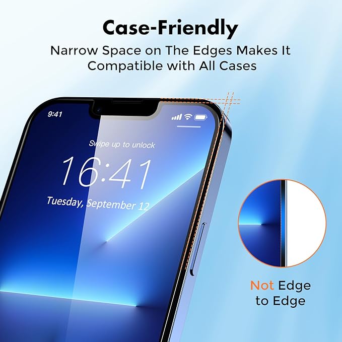 UNBREAKcable Screen Protector for iPhone 16e/iPhone 14/ iPhone 13/13 Pro - Image 5