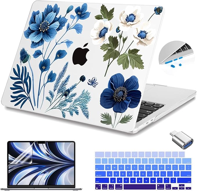 Teryeefi for MacBook Air M4 M3 M2 13.6 inch Case 2025 2024-2022, Fit Model by Teryeefi