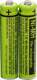 2 BK-40AAABU 1.2V 400mAh Battery Packs by Cerepros