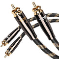 TODN HiFi RCA Cables Audiophile, Double Shielded RCA Cable Male to Male Stereo by TODNAudio