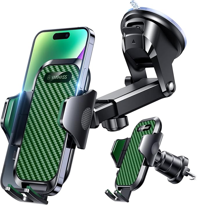VANMASS True Military-Grade Car Phone Holder Strongest Suction & Clip Cell - Image 7