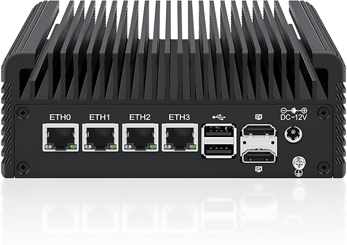 Firewall Micro Appliance Core N150, 4xi226-V 2.5G Fanless Mini PC, 2*NVMe 2*SATA by FakestarPCMiniPC