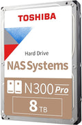 Toshiba N300 PRO 8TB Large-Sized Business NAS 3.5-Inch Internal Hard Drive by Toshiba