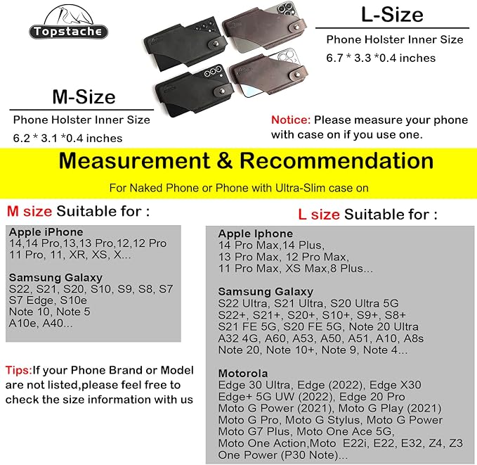 Topstache Leather Phone Holster/ Sheath - Image 5