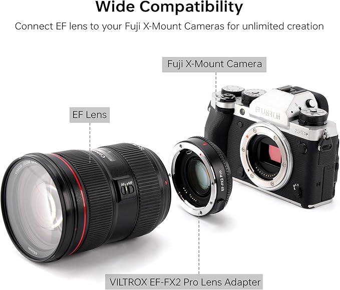 VILTROX EF-FX2 Pro Auto Focus Lens Adapter 0.71x Focal Reducer Speed Booster - Image 6